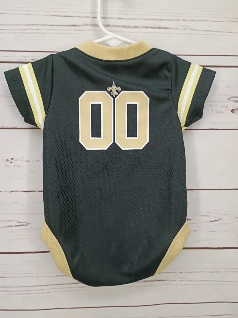 New Orleans Saints Baby Bodysuit 0-3M NFL Team Apparel Snap Closure Black & Gold